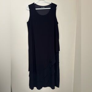 Black Asymmetrical Sheath Dress for Cocktail Events